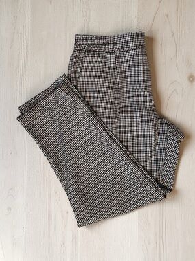 Twik Women's Cropped Checkered Pants Size L